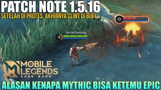 YU ZHONG NERF, ATLAS NERF, VALE BUFF, URANUS NERF, CHANG'E NERF - PATCH NOTE 1.5.16 MOBILE LEGENDS