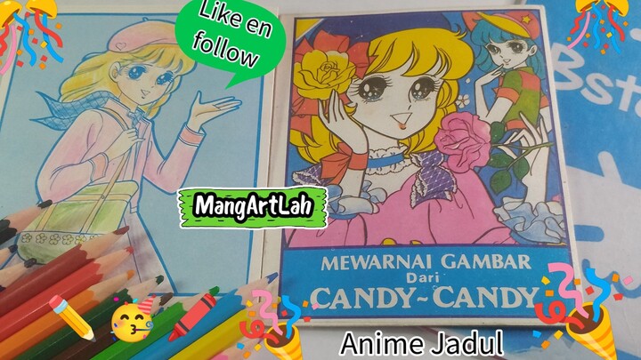 Mewarnai gambar Candy-Candy di lembar mewarnai gambar jadul part 7