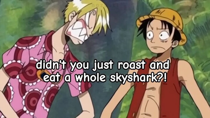 malah ngupil si luffy