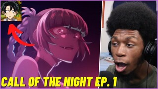 SUCK HIS... Call of the Night Episode 1 REACTION/REVIEW