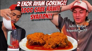 MUKBANG 2 EKOR AYAM 1000 CABE RAWIT BARENG JEFRI NICHOL!!