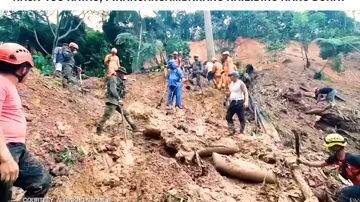 BINAWIAN NG BUHAY DAHIL SA LANDSLIDE😭