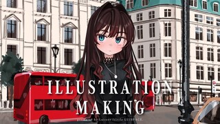 【Illustration making】厚塗りメイキング01【PhotoshopCC】