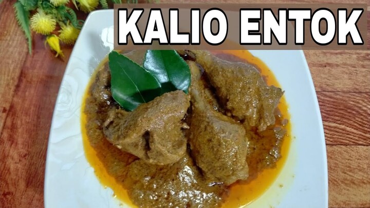 RESEP MEMASAK KALIO BEBEK ATAU ENTOK