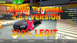2000HP TUTORIAL 4.5.5 || CAR PARKING MULTIPLAYER
