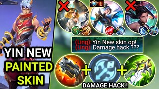 THANK YOU MOONTON FOR YIN PAINTED SKIN | YIN VS FAST HAND LING | BEST BUILD & EMBLEM 2023 | MLBB