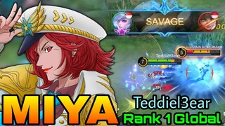 Miya Perfect SAVAGE!! - Top 1 Global Miya Teddiel3ear - Mobile Legends: Bang Bang