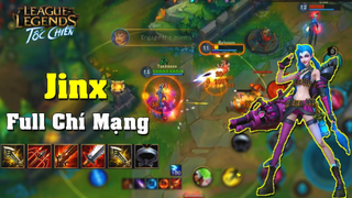 Liên Minh _ Tốc Chiến _ Jinx Ăn Pentakill Cực Dễ Khi Lên Full Chí Mạng