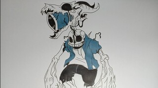 How To Draw siren head sans Vẽ Sans Quái Vật Đầu Loa