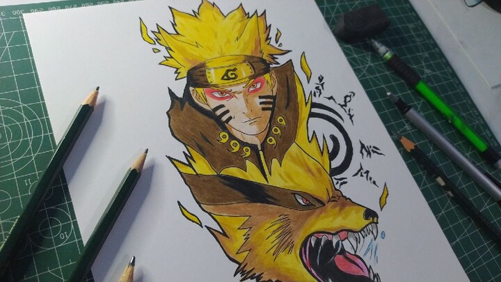 NARUTO KYUBI | DRAWING PROCESS