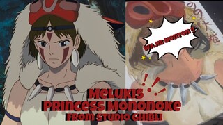 painting princess Mononoke on canvas‼️//#FAMTHR