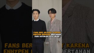 Fans beri selamat karena #enhypen berhasil bertahan dari kutukan foto jelek #shorts #kpop