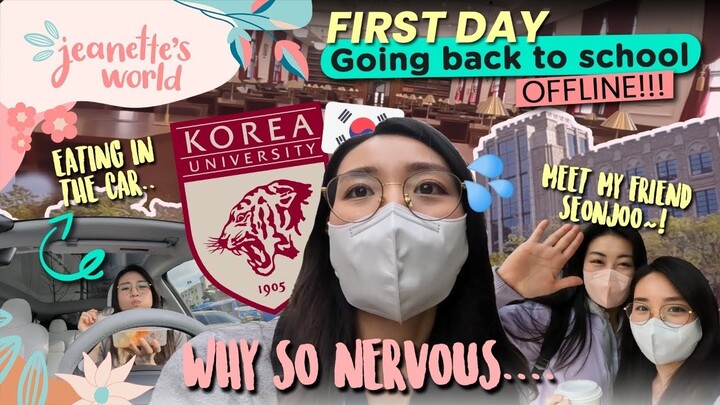 📚✏️ BACK TO SCHOOL vlog- First offline class of Korea University Psychology Masters Student… 😖
