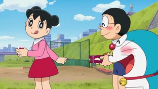 Doraemon: Nobita berubah menjadi Hercules, Shizuka berubah menjadi Lolita kecil, kebahagiaan tak ter