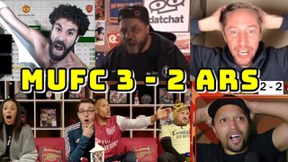 BEST COMPILATION LIVE REACTIONS | MAN UNITED VS ARSENAL 3-2 | ARS FAN CHANNELS