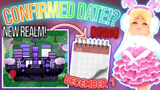 NEXT UPDATE RELEASE DATE POSSIBLY CONFIRMED…? ROBLOX Royale High Winter Christmas New Years Tea