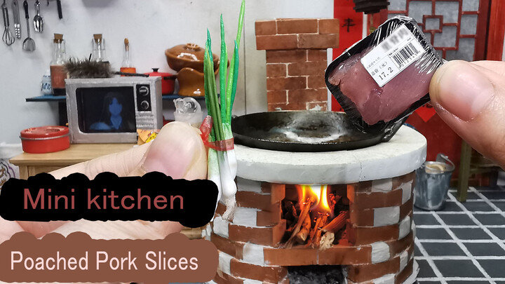 Mini Kitchen- Poached spicy slices of pork- Spicy & delicious