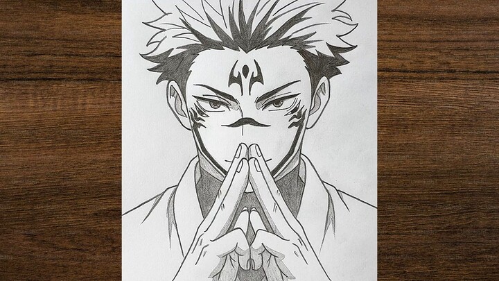 How to Drawing Ryomen Sukuna | Jujutsu Kaisen Fan Art drawing