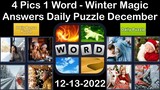 4 Pics 1 Word - Winter Magic - 13 December 2022 - Answer Daily Puzzle + Bonus Puzzle