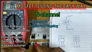 HOW TO TEST MOSFET USING DIGITAL MULTIMETER / PAANO MAG TEST NG MOSFET GAMIT ANG DIGITAL MULTIMETER