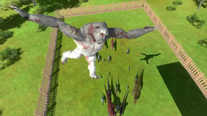 VARIOUS UNITS JUMP INTO DINOSAUR PARK - Animal Revolt Battle Simulator