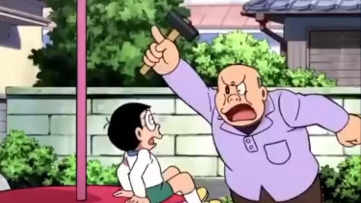 nobita dimarahi okeh orang komplek