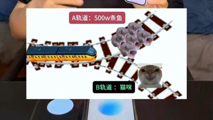500 w hanya ikan dan seekor kucing memilih dilema kereta listrik, lalu menanyakan pada DouBao, QianW
