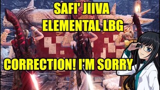 SAFI' JIIVA ELEMENTAL LBGs (SPARESHOT) | MHW:Iceborne - Rapid fire elemental ammo