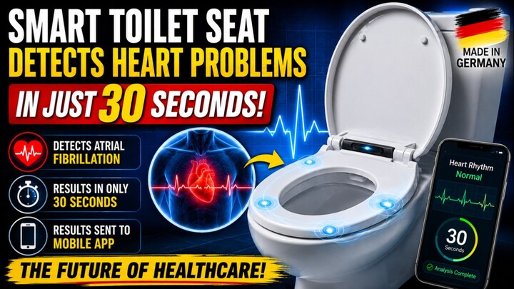 This Smart Toilet Seat Can Detect Heart Problems in Just 30 Seconds! 🚽❤️