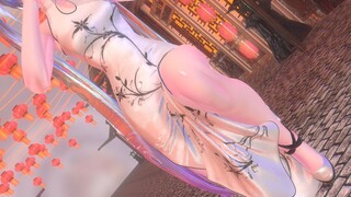 【布料解算/60FPS】丝滑质感旗袍miku给大家跳支舞—桃源恋歌（摄像师跑路系列）