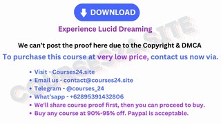 Experience Lucid Dreaming