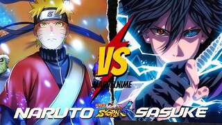 NARUTO VS SASUKE | NARUTO ULTIMATE NINJA STORM 4 GAMEPLAY