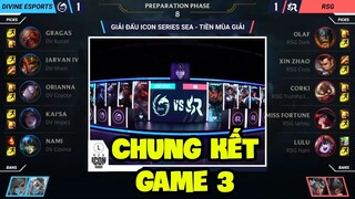 CHUNG KẾT: RSG vs. DV trận 3  | ICON SERIES SEA - Giải đấu LMHT Tốc Chiến chính thức 2021