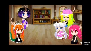 kobayashi-san chi no maid dragón reacciona a goku vs Majin Vegeta y a.. especial de año nuevo 🎉🎆🎊