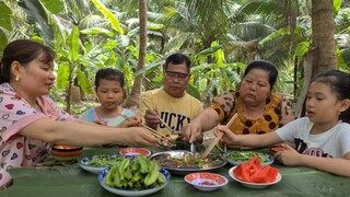 Ăn Một Lần Để Nhớ Món Rau Lang Luộc Chấm Cá Sốt Cà Cả Nhà Đều ưa | TKQ & Family T925