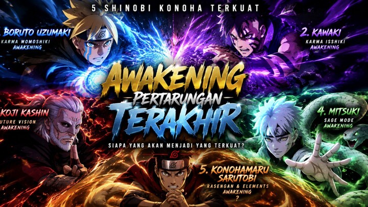 5 Shinobi Konoha Terkuat di BORUTO – Awakening Paling Gila!