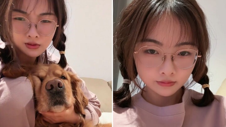 Bao Bao shows her face to everyone to see Caicai & say goodbye after the broadcast [Yan Ningccccc]