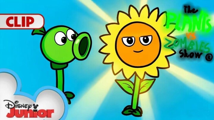 Peashooter & Sunflower 🫛🌻 | The Plants VS Zombies Show | @disneyjr