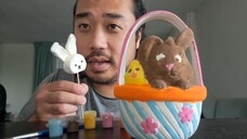 ASMR EATING MIFFY_NIJNTJE MARSHMALLOW POP & PAINTING EASTER BASKET🧺