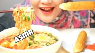 ASMR MIE SEDAAP KOREAN SPICY || DUMPLING ||OTAK-OTAK || asmr indonesia