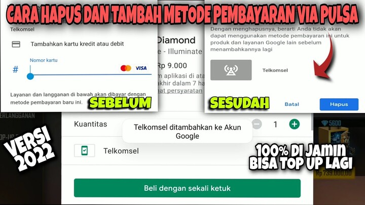 Cara Menghapus dan Menambahkan Metode Pembayaran Via Pulsa Di Play Store Terbaru 2022