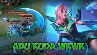 SERU JUGA ADU KUDA WKWK - Mobile Legends