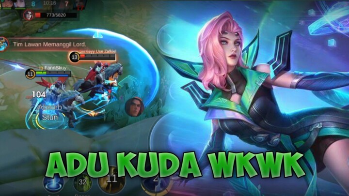 SERU JUGA ADU KUDA WKWK - Mobile Legends