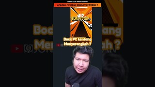 MOMEN KOCAK WINDAH BASUDARA! APAKAH PC BANG WINDAH KENTANG ? #shorts #windah #survivorio