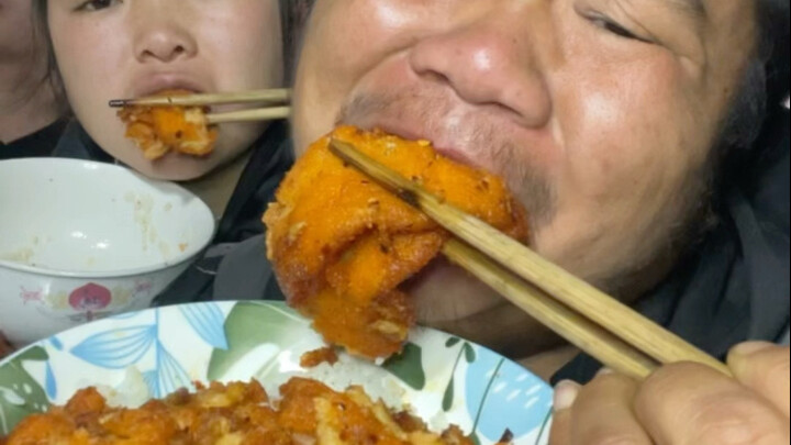 My wife lives the good life—two big bags of chicken cutlets get fried up in one pot, and the whole f