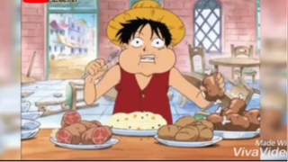 Thánh ăn Luffy. Hoàn cảnh nào cũng có thể ăn #giángsinh