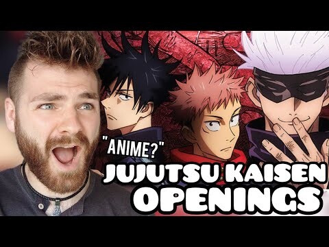 First Time Reacting to "JUJUTSU KAISEN Openings & Endings" | Non Anime Fan!