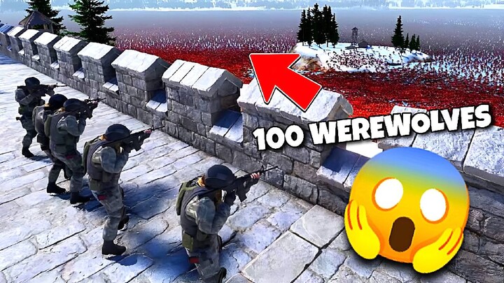 10 SPECIAL FORCE UNIT vs 100 WEREWOLVES