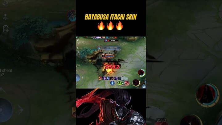 HAYABUSA ITACHI SKIN IS ABSOLUTELY INSANE #hayabusamlbb #mlbb #mobilelegends #hayabusagameplay #ml