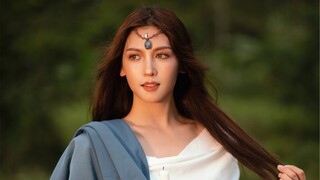 Rural version of the Greek goddess! If you don’t have props, just look for them anywhere in the vill
